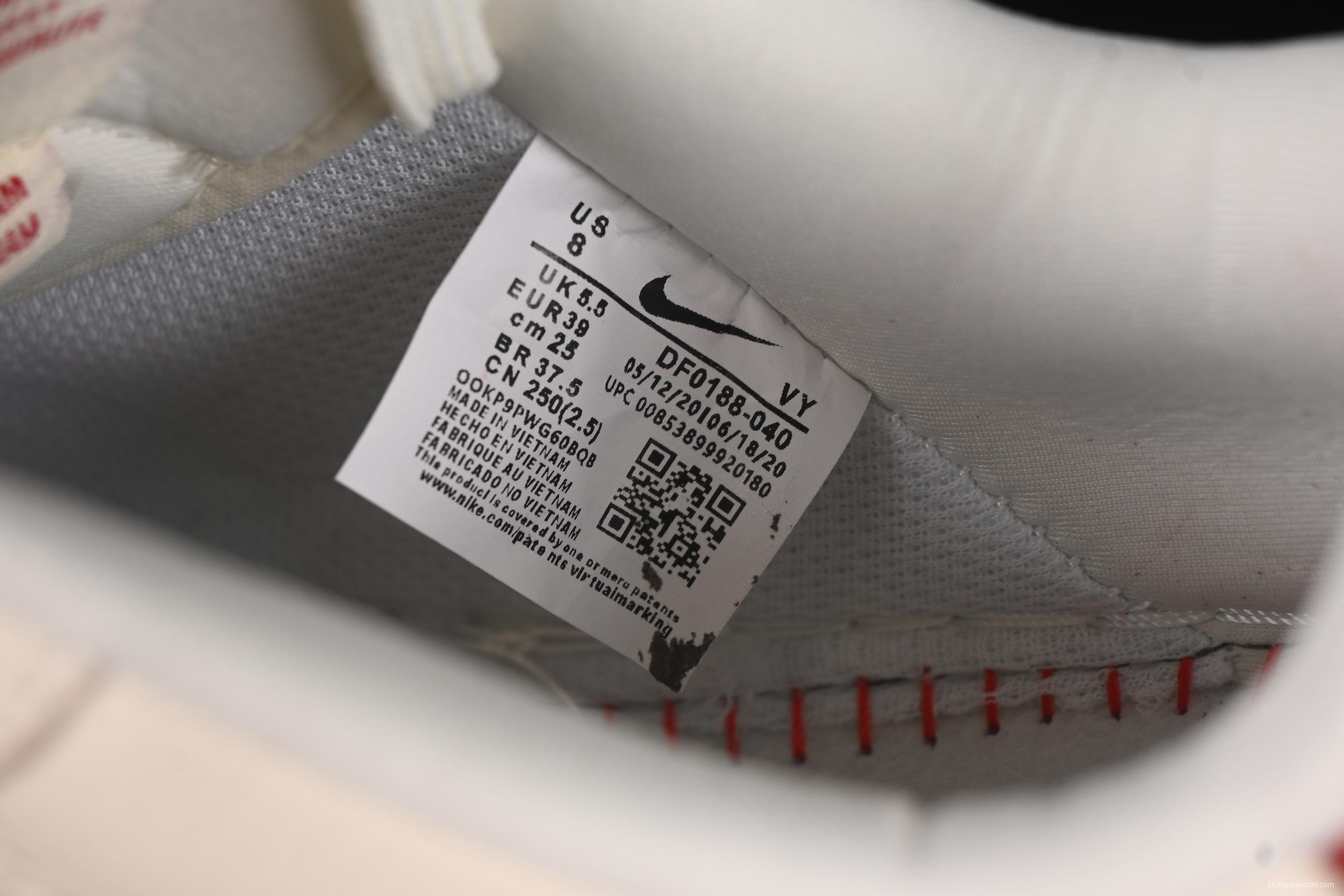 Nike Air Force 1 '07 Low Supreme Collaboration Sneakers with Red Snake Swoosh - DF0188-040