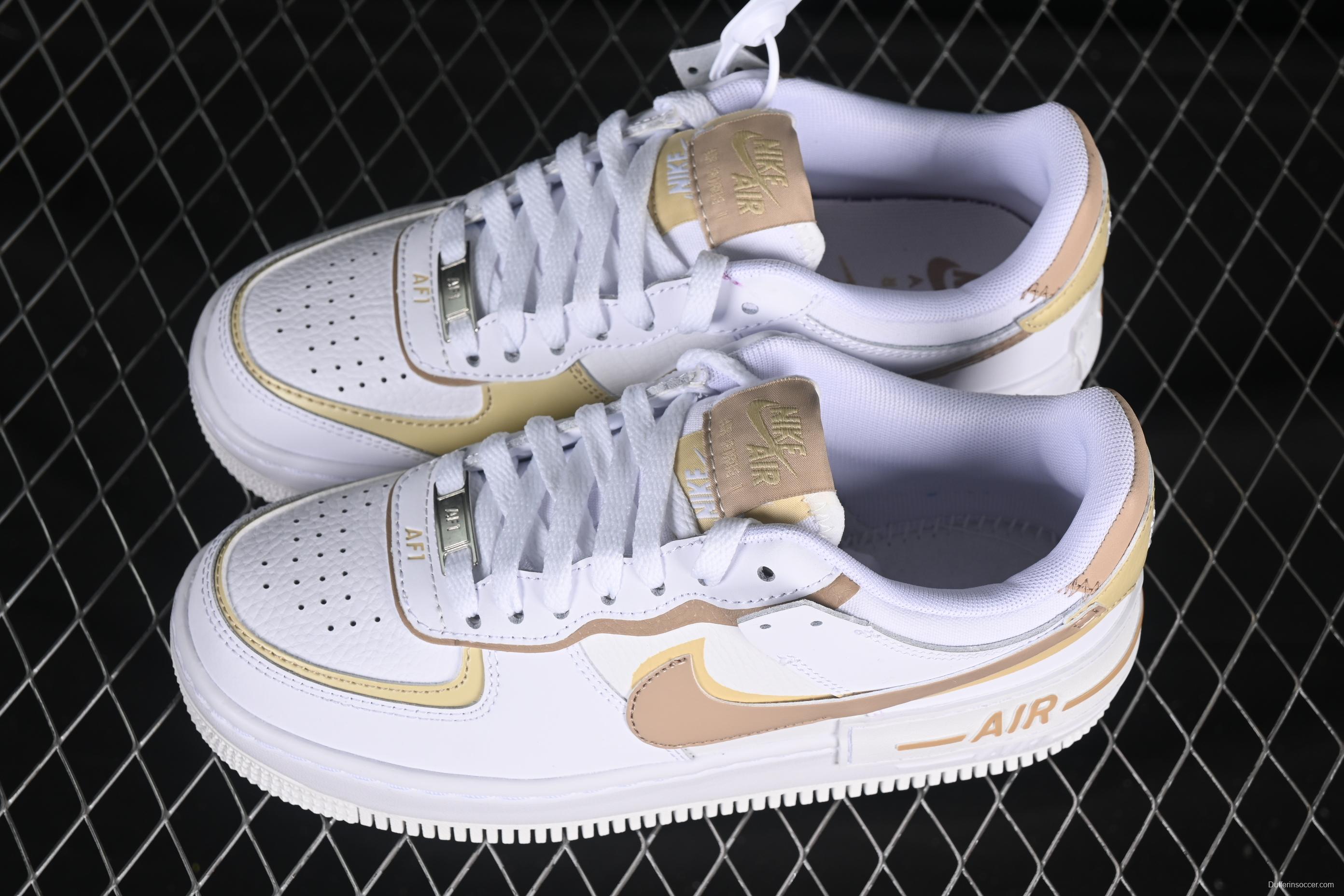 Nike Air Force 1 Shadow Low-Top Sneakers with Lightweight EVA Midsole and Anti-Slip RB Rubber Outsole - DZ1847-111