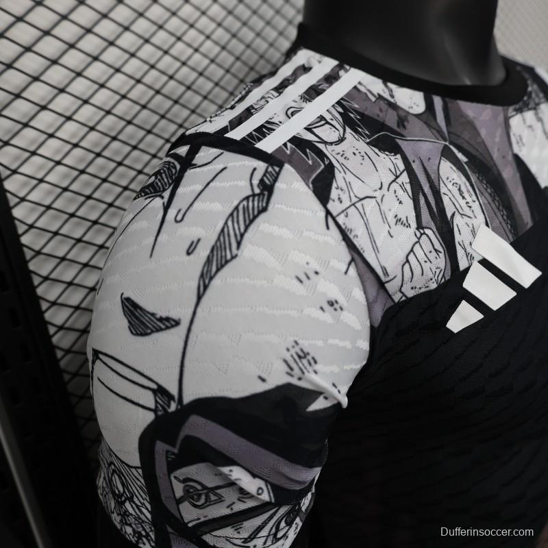 Player Version 2025 Japan Black with Anime Character Pattern Jersey