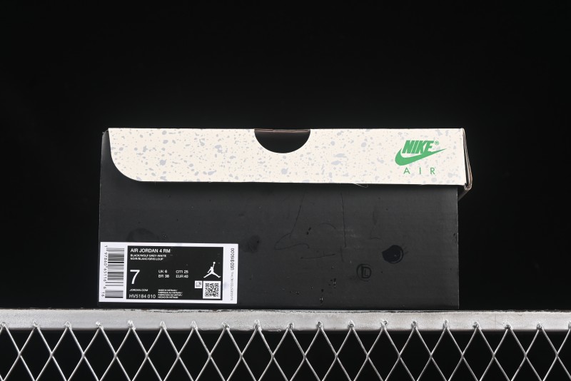 Nike Air Jordan 4 Remastered Sneakers in Black Grey White - HV5184-010