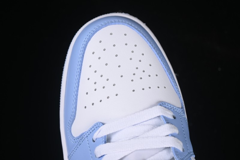 Nike Air Jordan 1 Low AJ1 White Blue Casual Sneakers - DC0774-142