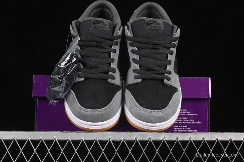 Nike SB Dunk Low Black Grey Low-Top Casual Skate Shoes - HF3063-001
