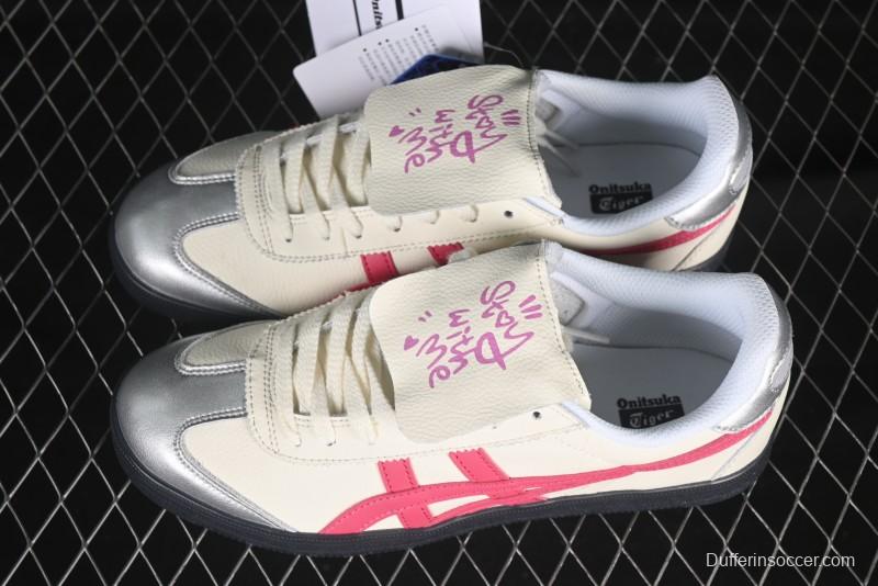 Onitsuka Tiger Tokuten Low-Top Casual Sneakers with T-TOE Reinforcement and Retro Indoor Sole - 1183B938-100