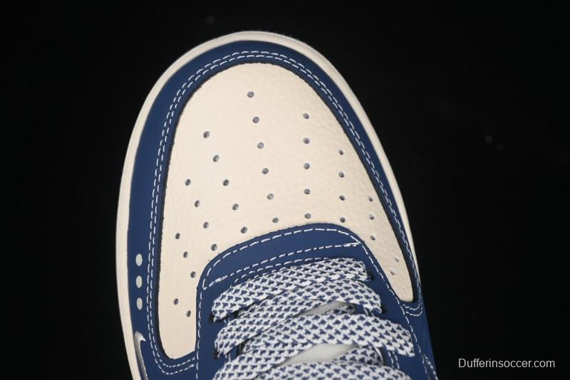 Nike Air Force 1'07 Low FOG Collaboration Beige Blue Ripple Casual Sneakers - KK1988-079