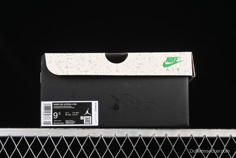 Nike Air Jordan 4 Remastered Retro Sneakers with Textile Mesh and Suede Upper - IB4466-025