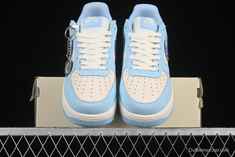 Nike Air Force 1'07 Low Doraemon Casual Sneakers with Full-Length Air Cushion - DF0188-059
