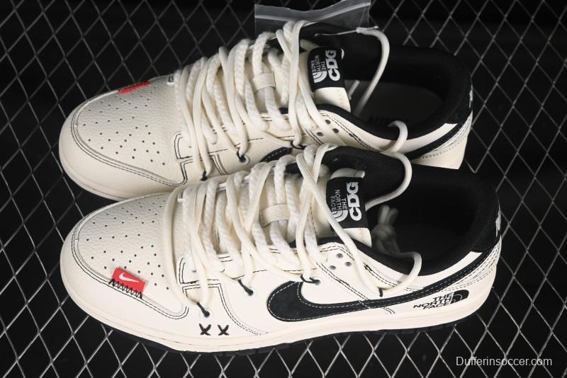 Nike SB Dunk Low The North Face Collaboration Anniversary Edition Customized Casual Skate Shoes - YX5066-286
