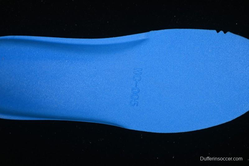 GG-CC Star Same Style Lace-Up Hollow Out Dad Shoes with 5cm Hidden Height Increase - G25X269 White Blue