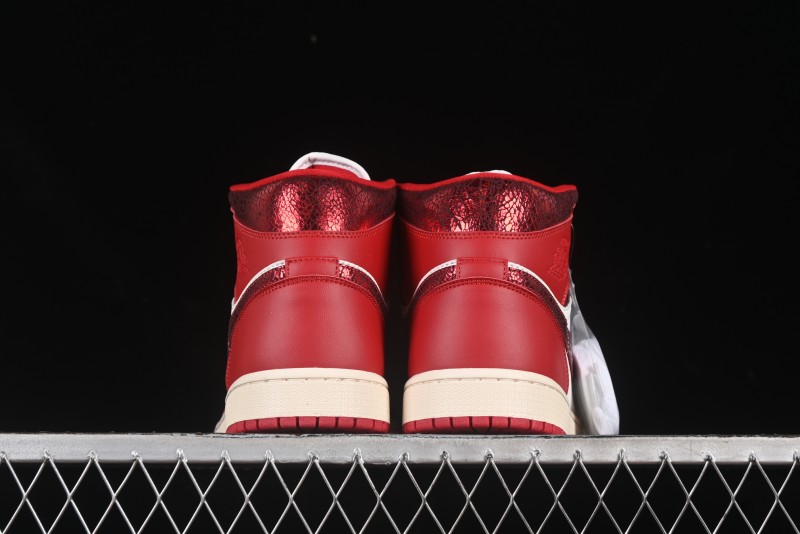 Nike Air Jordan 1 Mid AJ1 China Red Mid-Top Casual Sneakers - HJ9337-106