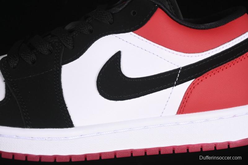 Nike Air Jordan 1 Low "White Black Gym Red" Retro Casual Sneakers - IB8971-106