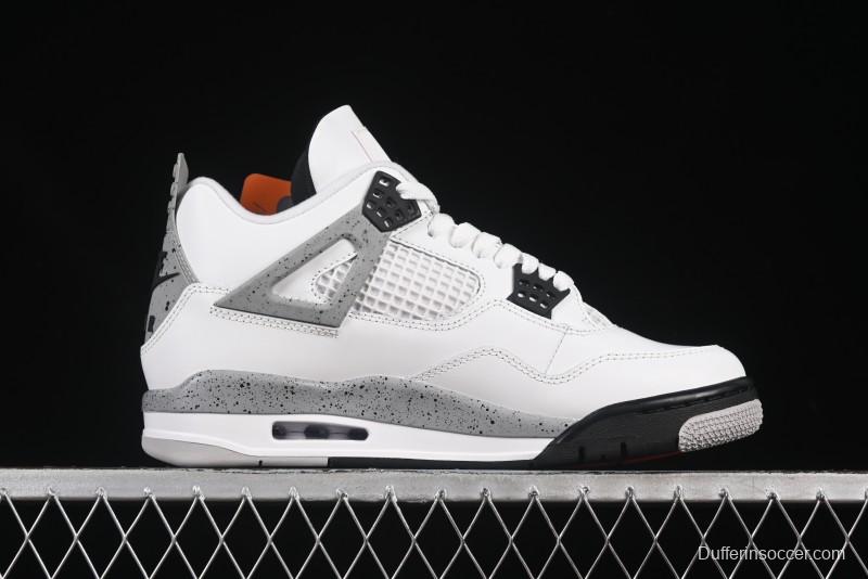 Nike Air Jordan 4 Retro White Cement Basketball Shoes - FV5029-100