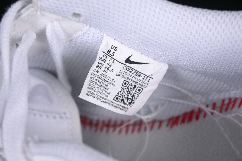 Nike Air Force 1 '07 Low Custom Official Hot Style 2D Theme White Gray Spray Paint Casual Sneakers - CW2288-111