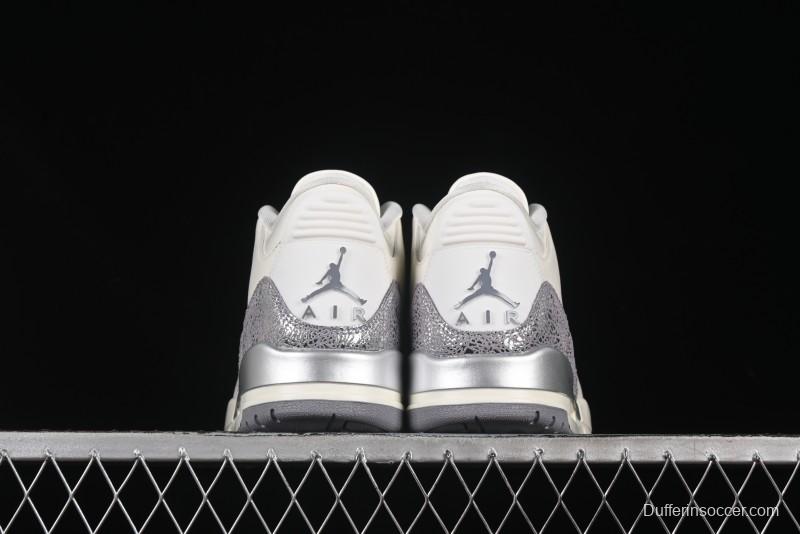 Nike Air Jordan 3 Retro OG Sail Metallic Silver - CK9246-100