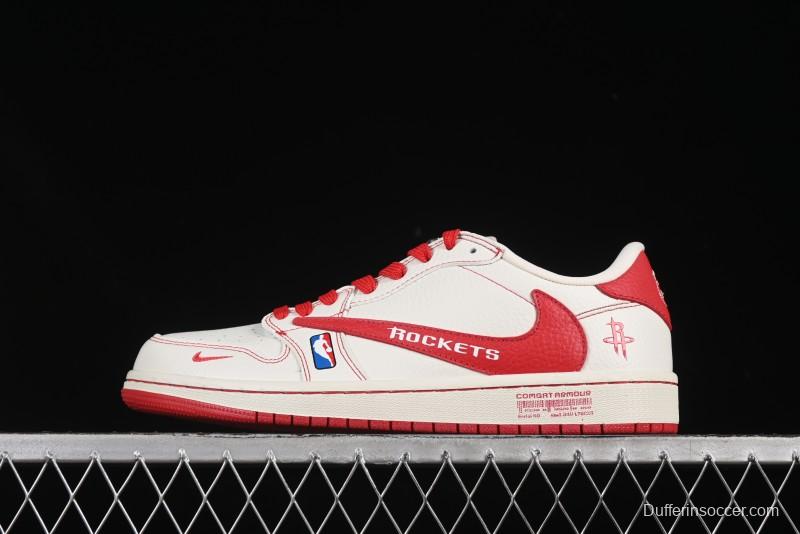 Nike Travis Scott x Fragment Design x Air Jordan 1 Low OG SP AJ1 Collaboration Casual Sneakers - SC9207-029