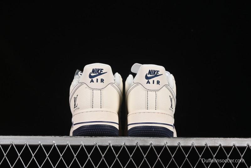 Nike Air Force 1 '07 Low LV Collaboration Black Swoosh Logo Casual Sneakers - XX3168-160