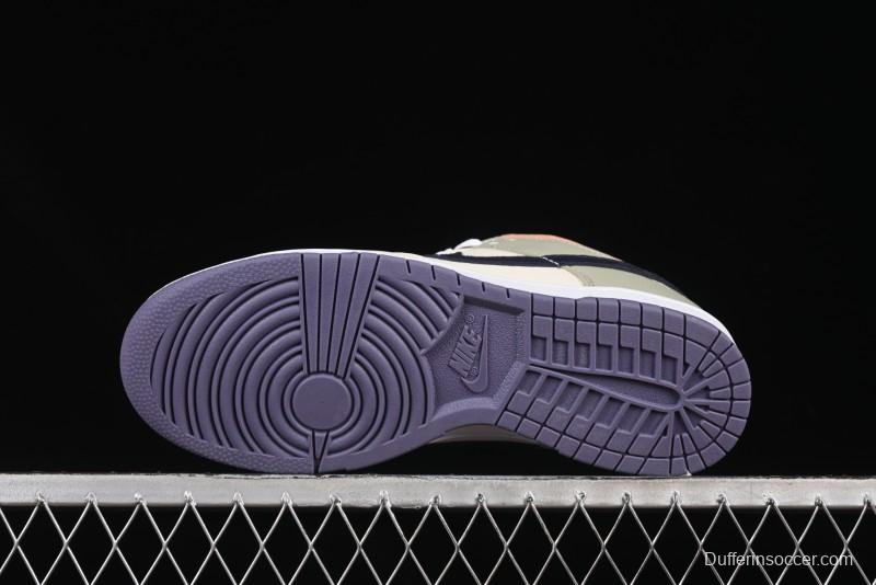 Nike Dunk Low Floral Swoosh Floral Theme Low-Top Casual Sneakers - HV5750-133