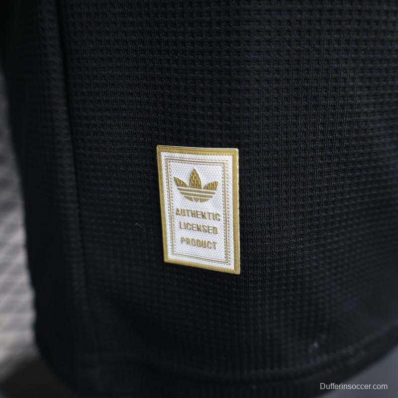 Player Version 2025 Argentina Black with Sky Blue Trim Jersey