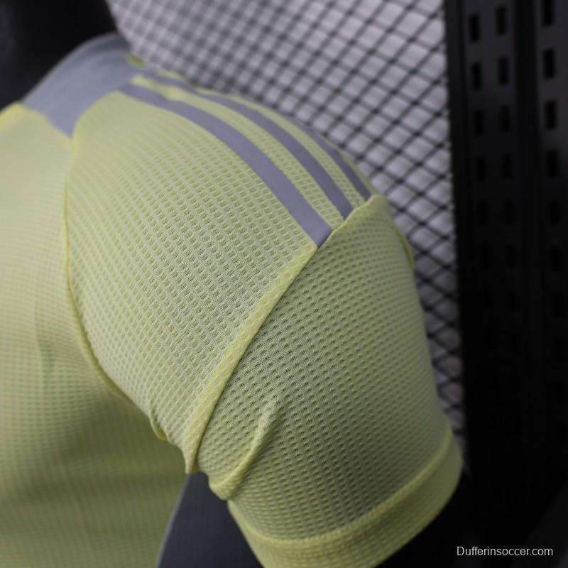 Player Version 2025 Algeria Light Yellow with Adidas Design Jersey