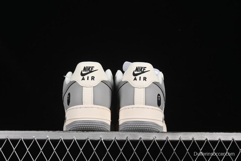 Nike Air Force 1'07 Low Bape Collaboration Beige Star Casual Sneakers - XS1958-571