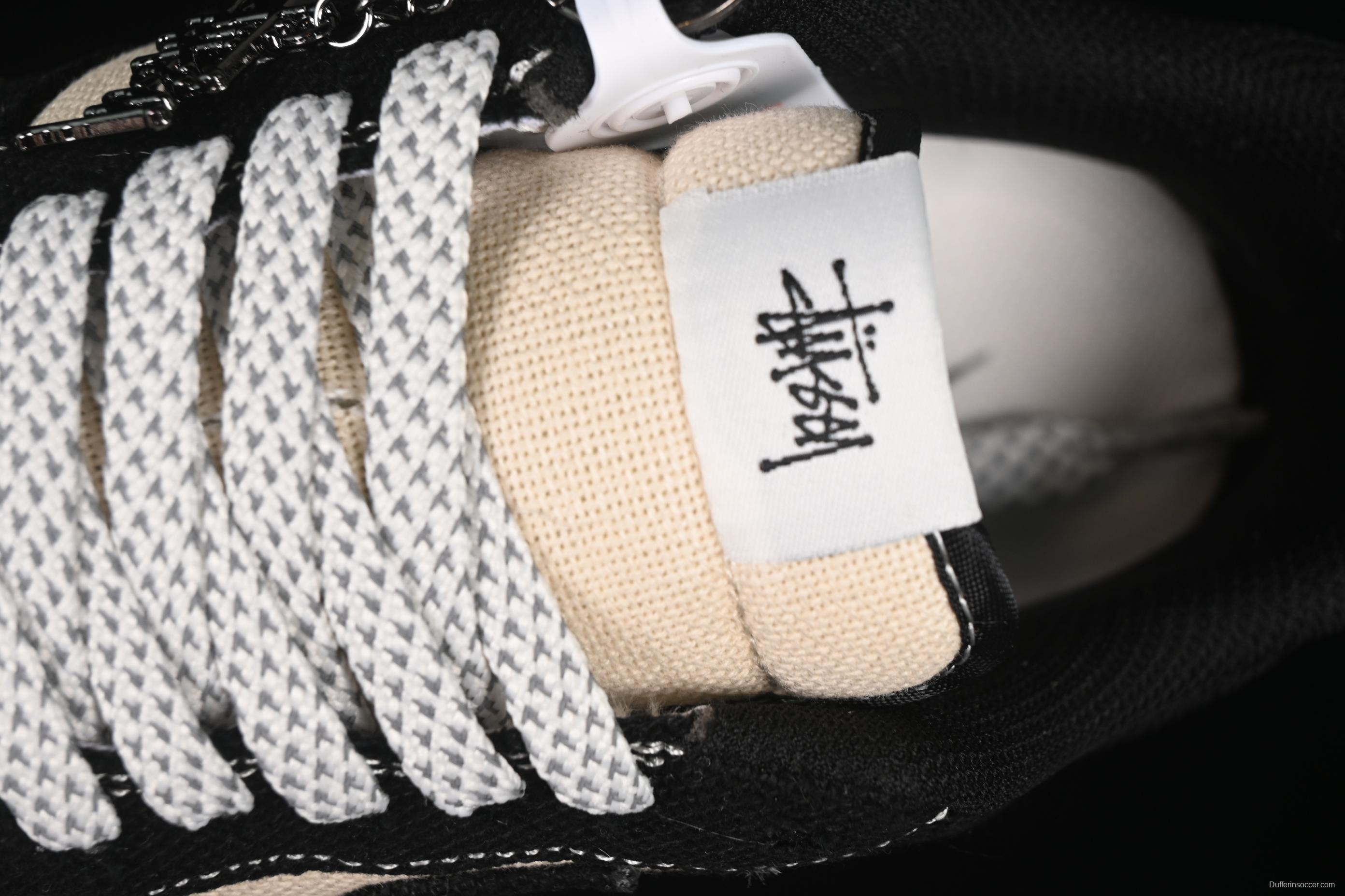 Nike Air Force 1 '07 Low Stussy Collaboration Beige Black Hemp Low-Top Casual Sneakers - XX3168-156