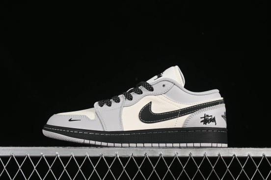 Nike Air Jordan 1 Low Stussy Collaboration Retro Basketball Shoes - XX3168-177