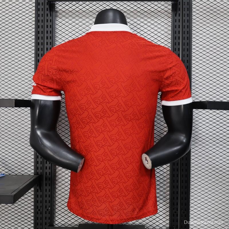 Player Version 25/26 Arsenal Red Pre-Match Special Jersey