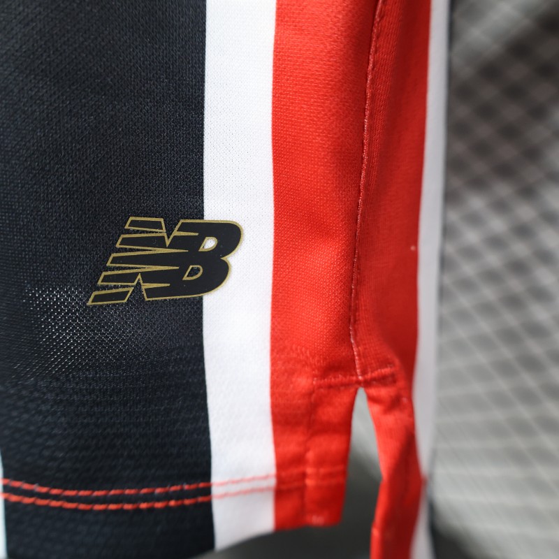 Player Version 25/26 Sao Paulo Home Jersey With Full Sponsors