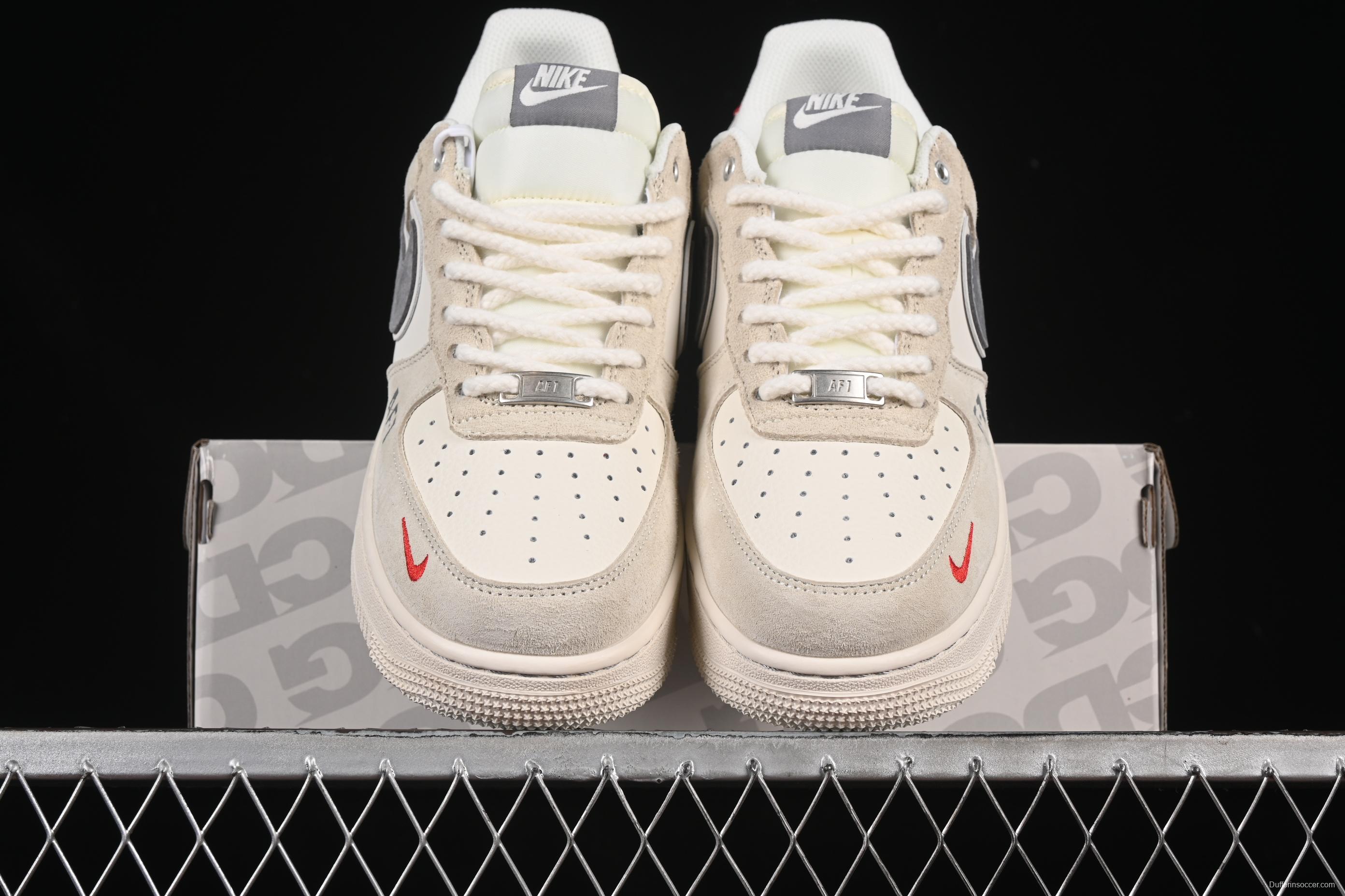 Nike Air Force 1 '07 Low The North Face Collaboration Dual-Tone Grey Casual Sneakers - YX5066-311
