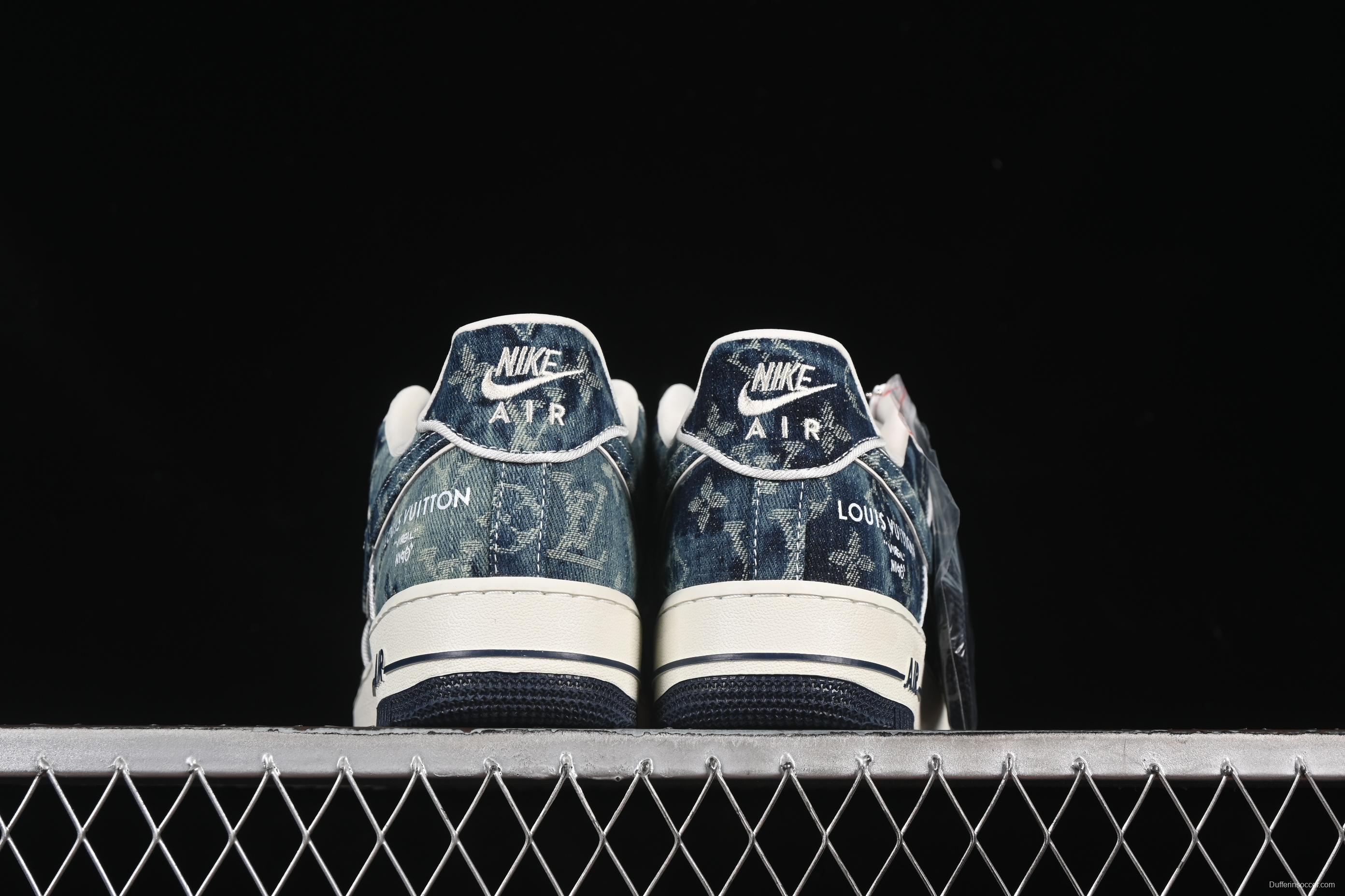 Nike Air Force 1 '07 Low LV Collaboration Blue Denim Casual Sneakers - SC9207-533