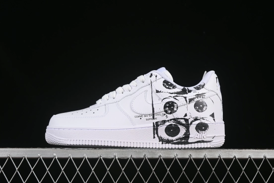 Nike Air Force 1 Low '07 Comme des Garcons Shirt Supreme Collaboration Casual Sneakers - 923044-100