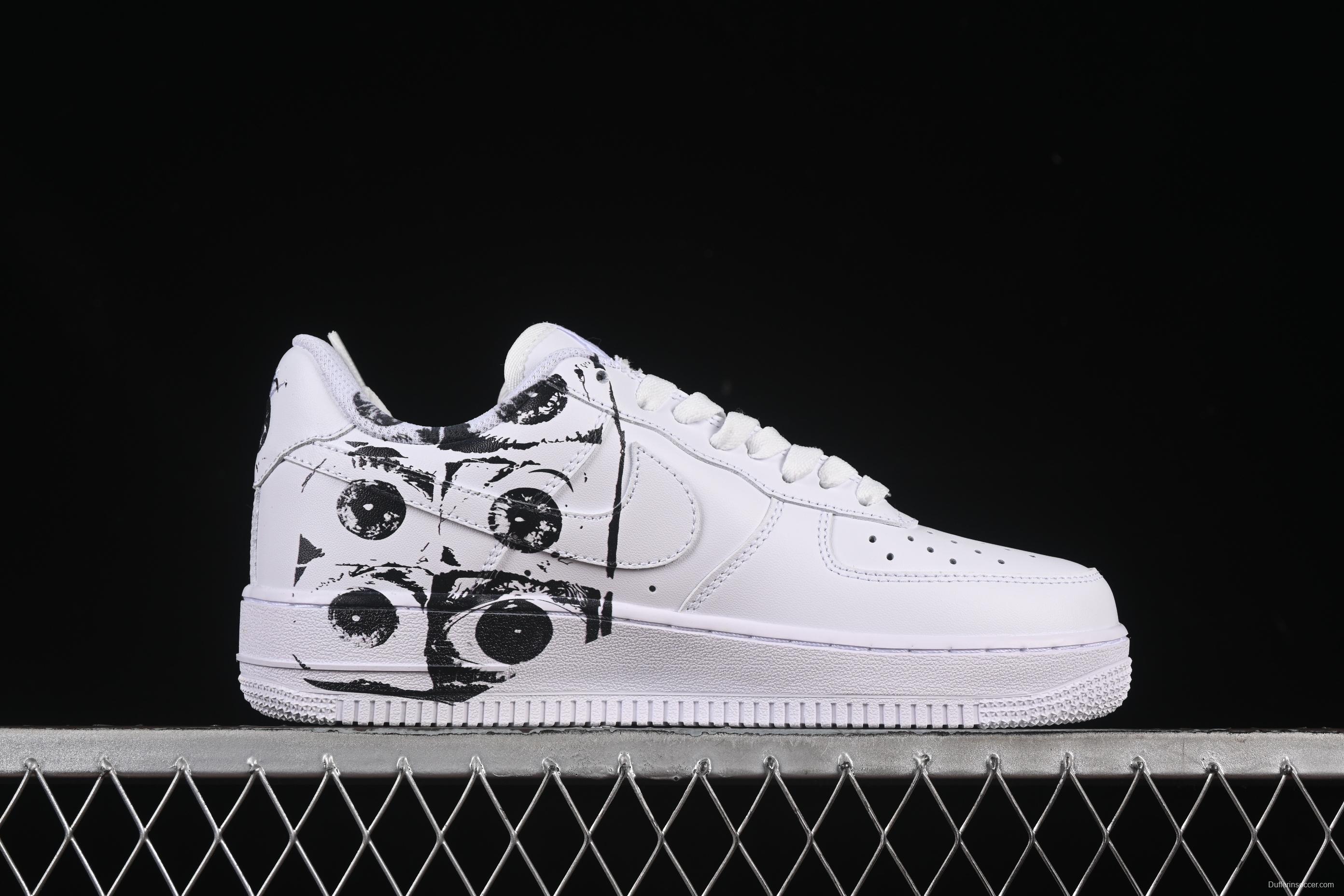 Nike Air Force 1 Low '07 Comme des Garcons Shirt Supreme Collaboration Casual Sneakers - 923044-100