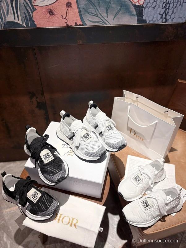 2025 Unisex Dior White Knit Mesh Sneakers LY00260