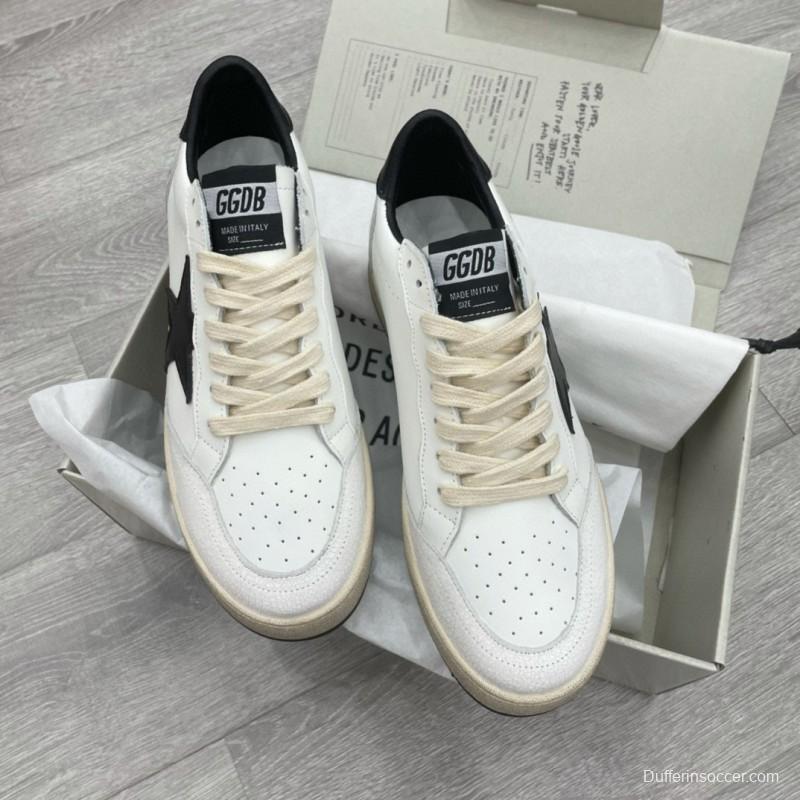 2024 Unisex GGDB White Black Leather Sneakers MJ00260