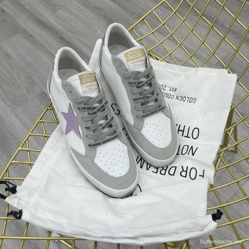 2024 Unisex GGDB White Purple Grey Leather Suede Low Top Sneakers MJ00260