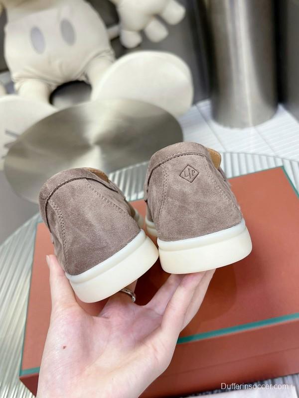 2024 Unisex LP Beige Suede Loafers MJ00270