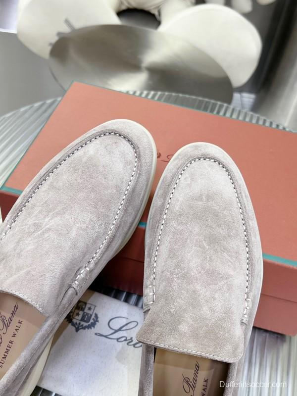 2025 Men Le Parmentier Grey Suede Loafers LY00260