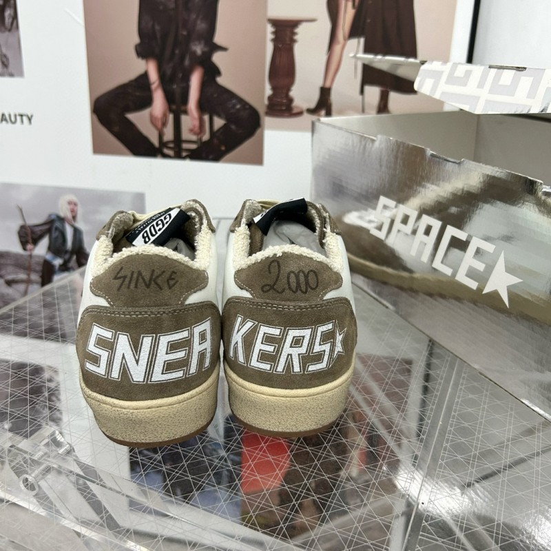 2024 Unisex GGDB White Green Suede Leather Sneakers MJ00260