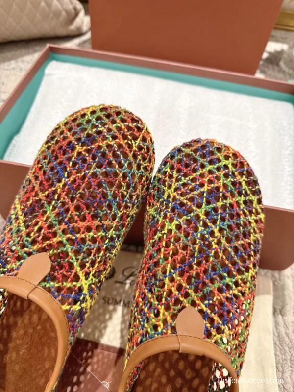 2025 Women Le Parmentier Multicolor Knit Ballet Flat LY00250