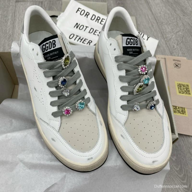 2024 Unisex GGDB white grey leather sneakers MJ00260