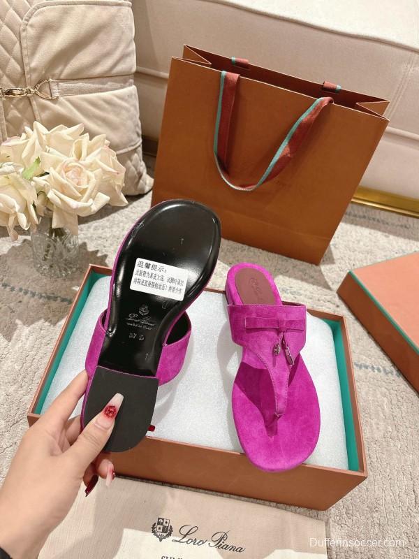 2025 Slippers Le Parmentier Pink Suede Slippers