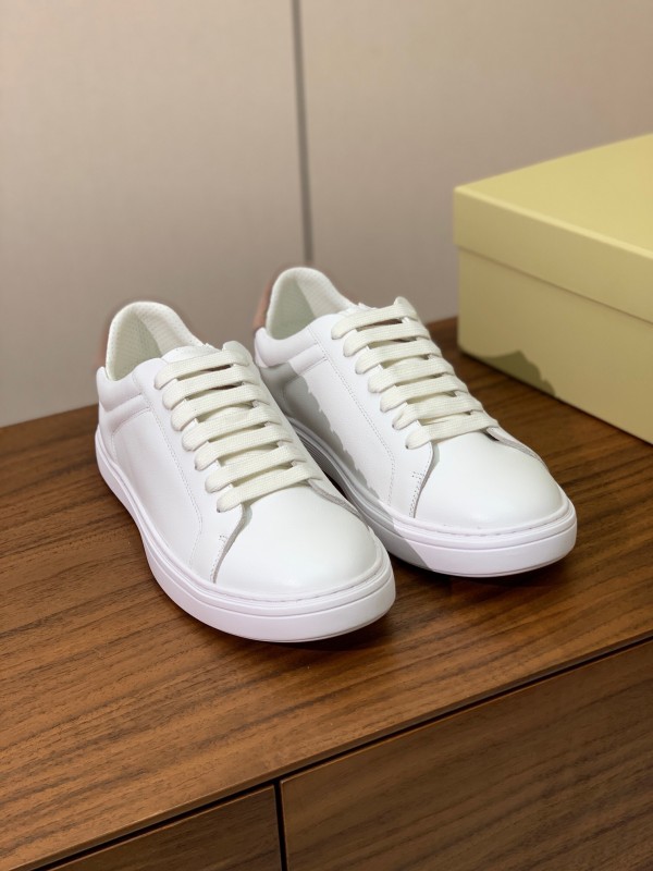2025 Men Brunello Cucinelli White Leather Casual Sneakers Handmade KFY00310(M)