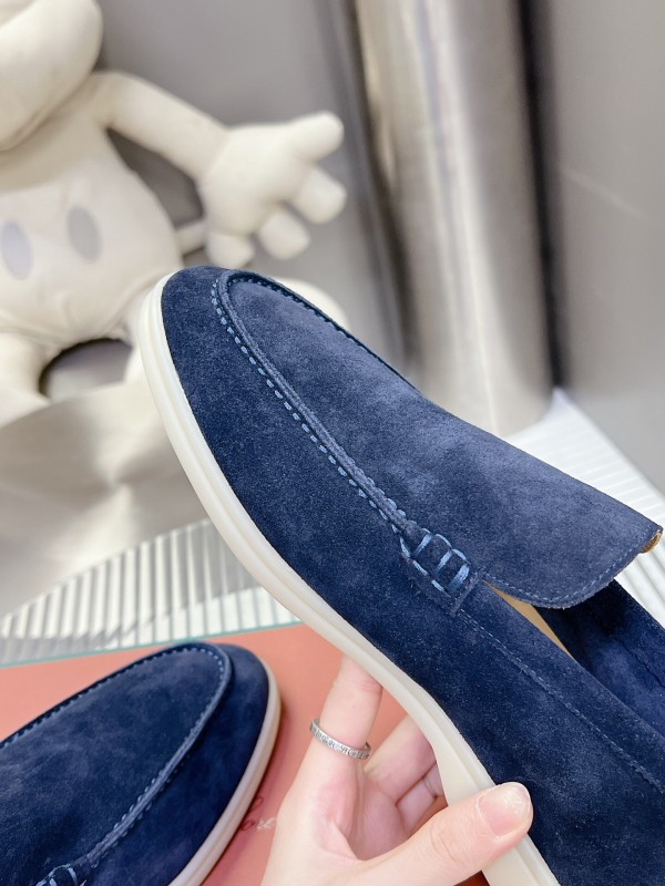 2025 Men LP Navy Suede Loafers LY00260
