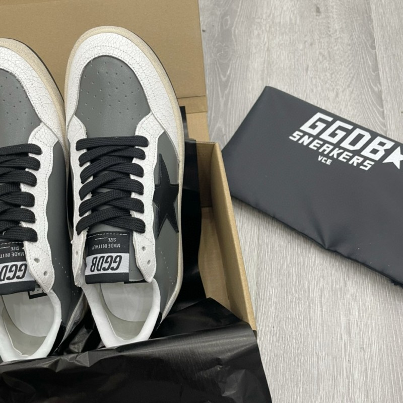 2024 Unisex GGDB Grey White Black Leather Suede Low Top Sneakers MJ00260