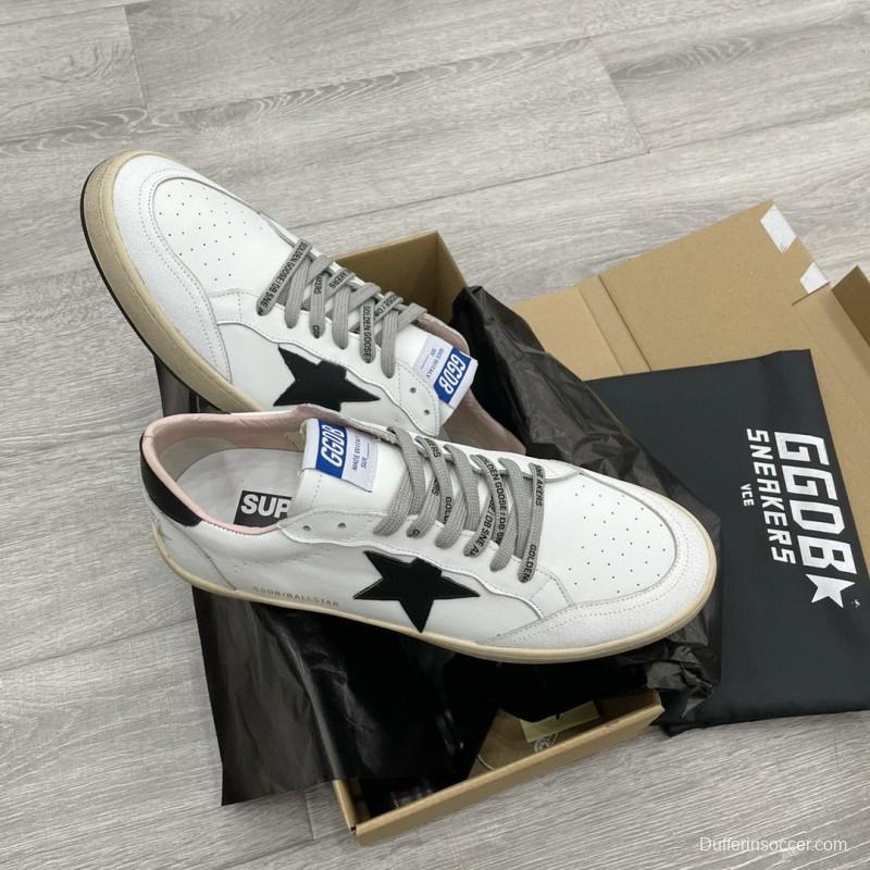 2024 Unisex GGDB White Black Leather Sneakers MJ00260