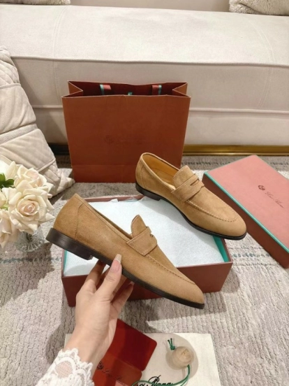 2025 Women LP Tan Suede Loafer LY00320