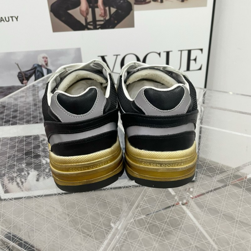 2024 Unisex GGDB Black White Grey Mesh Leather Sneakers