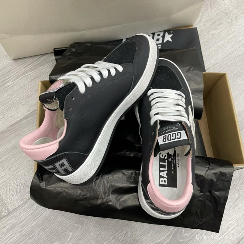 2024 Unisex GGDB Black Pink Leather Suede Sneakers MJ00260
