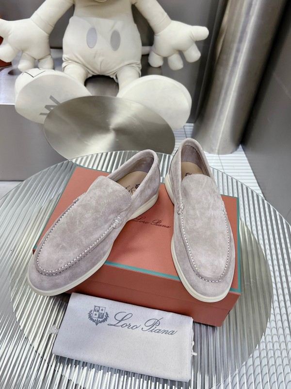 2025 Men Le Parmentier Grey Suede Loafers LY00260