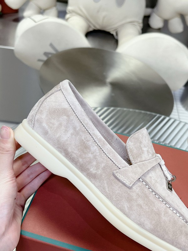 2024 Unisex Le Parmentier Beige Suede Loafers