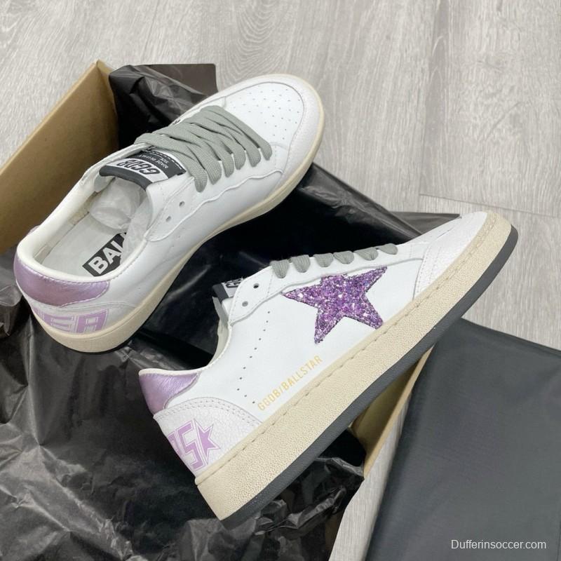 2024 Unisex GGDB White Purple Leather Sneakers MJ00260